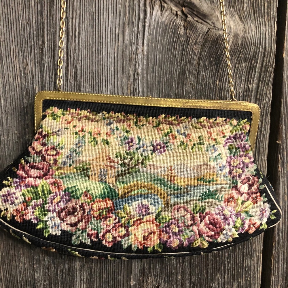 Antique/Vintage Tapestry Purse *As Is* - Picture 2 of 5